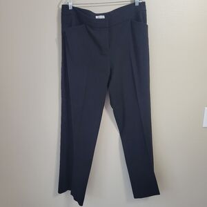 Tahari Authur Levine Straight Leg Dress Pants Trousers Size 14 Black